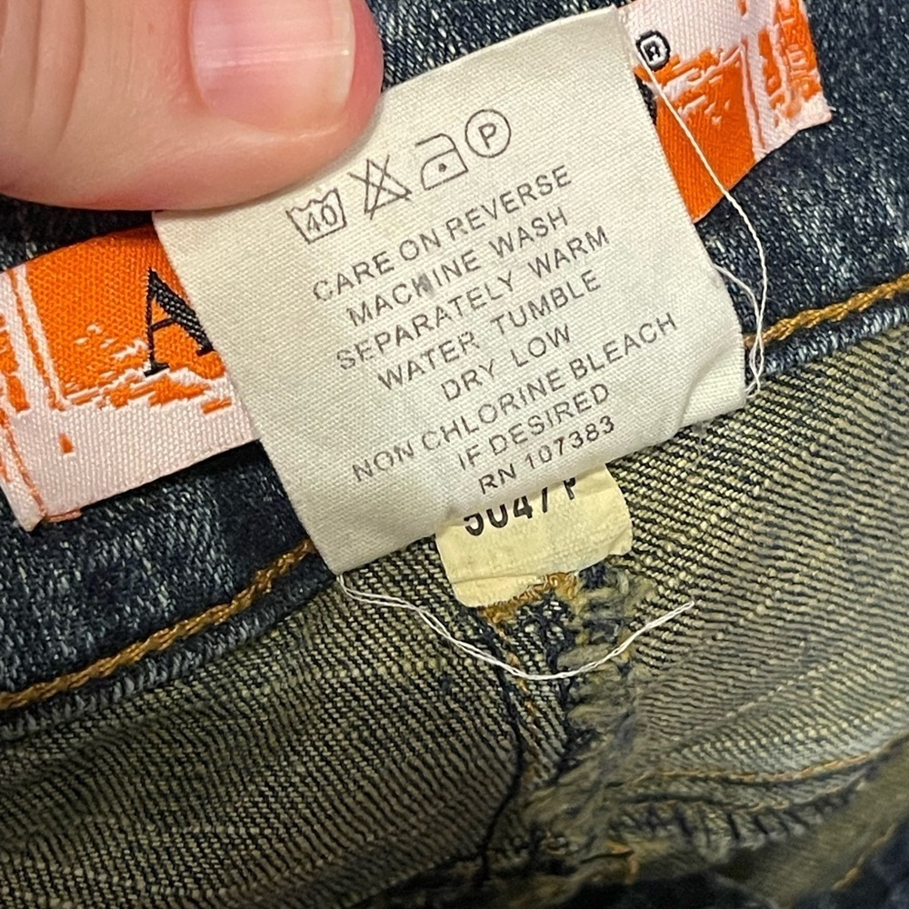 Apollo jeans vintage 90s Y2K faded pattern jeans - Picture 5 of 9